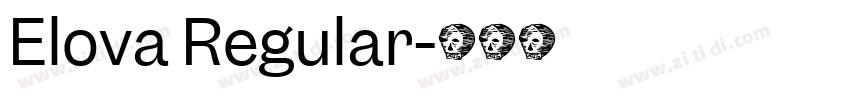 Elova Regular字体转换